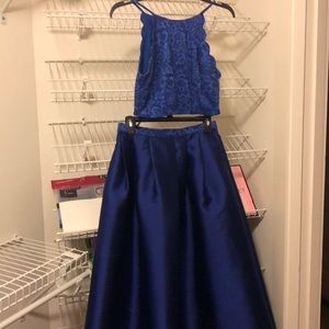 Blue prom dress